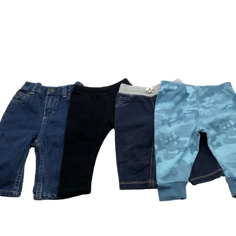Baby 3-6M Pants BUNDLE‎ Bottoms Oshkosh Carter's Under Armour Jeans Pull On
